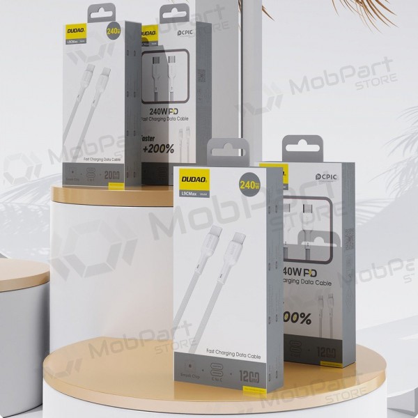 USB-C kabel Dudao L9CMax USB-C na USB-C 2 m 240 W černý