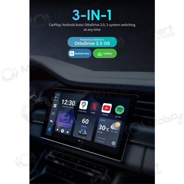 Bezdrátový adaptér CarPlay / Android Auto Ottocast OttoAiBox P3 PCS46 černý