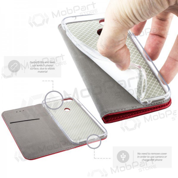 Obal Apple iPhone 13 mini - Smart Magnet (červený)