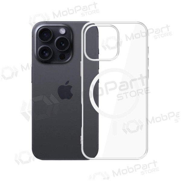 Apple iPhone 16 Pro kryt - 3MK Clear MagCase (průhledný)