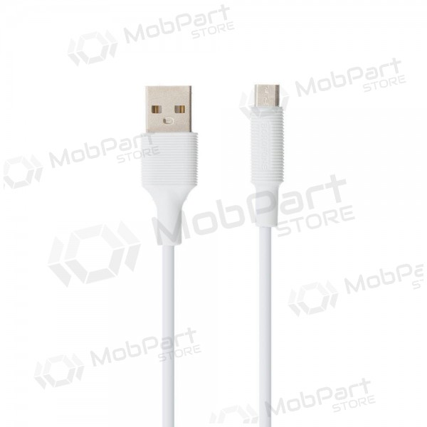 USB kabel Borofone BX1 microUSB 1.0m (bílý)