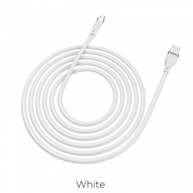 USB kabel HOCO U72 lightning 1.2m silicone bílý