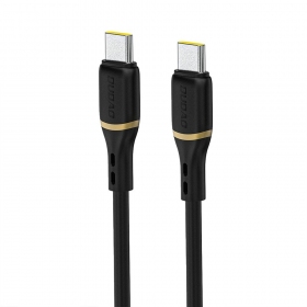 USB-C kabel Dudao L25C USB-C na USB-C 1 m 60 W černý