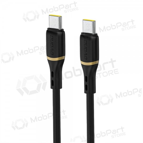 USB-C kabel Dudao L25C USB-C na USB-C 1 m 60 W černý