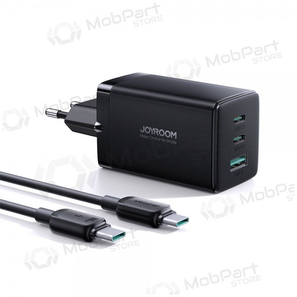 Nabíječka buitinis Joyroom GaN JR-TCG01 2xUSB-C/USB-A 65W + USB-C cable 1.2m černá