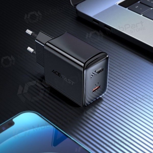 Nabíječka buitinis Acefast A21 30W GaN USB-C černá