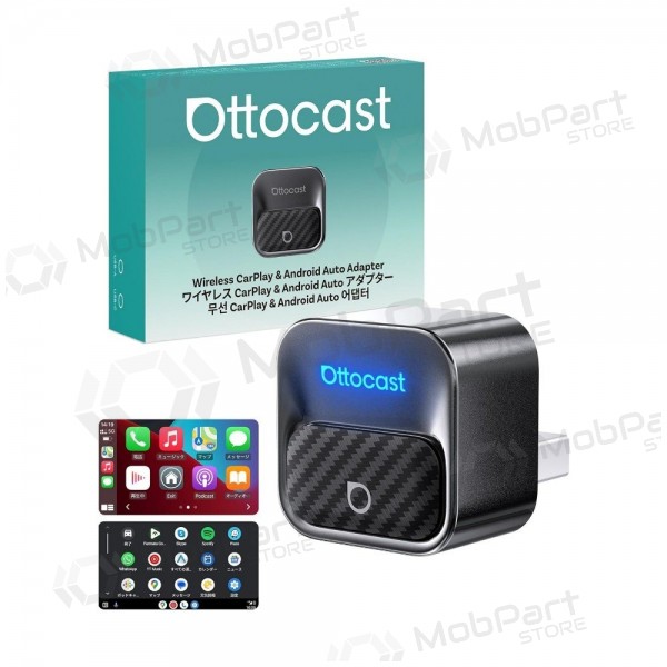 CarPlay adaptér Ottocast Mini Core bezdrátový Android Auto černý