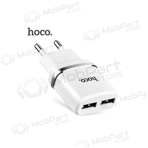 Nabíječka HOCO C12 Smart Dual USB (5V 2.4A) (bílý)
