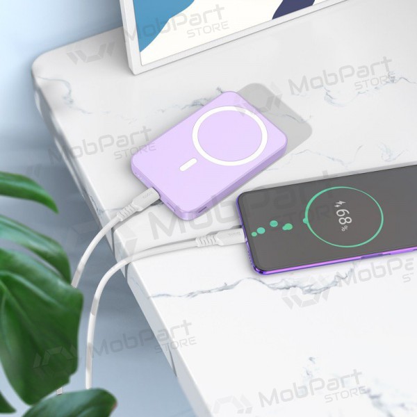 Externí baterie Power Bank Hoco J109 PD20W Magnetic 5000mAh bílá