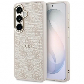 Samsung Galaxy S26 obal - Guess PU Leather 4G Gold Frame Magnetic