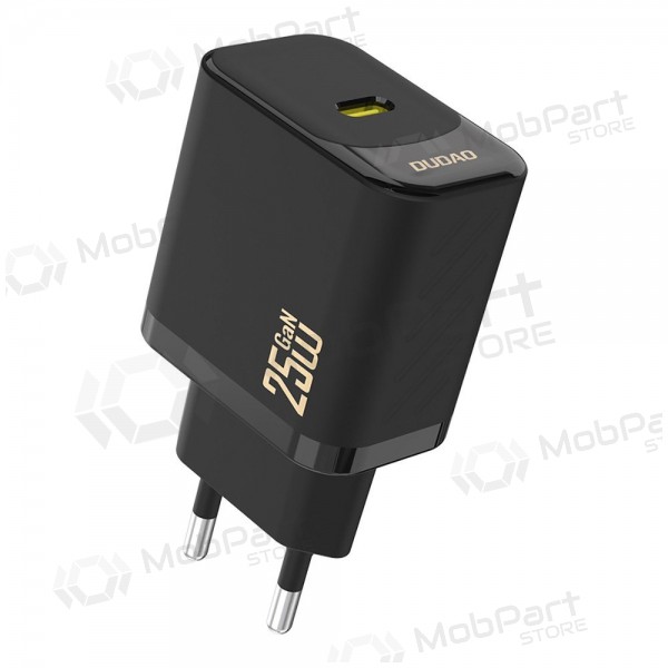 Nabíječka telefonu Dudao A27 25 W GaN USB-C černá