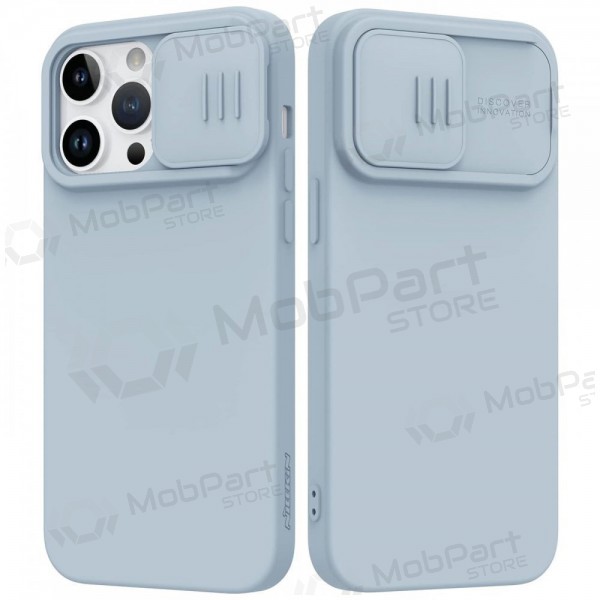 Apple iPhone 15 Pro Max pouzdro „Nillkin Silicone“ (šedá)