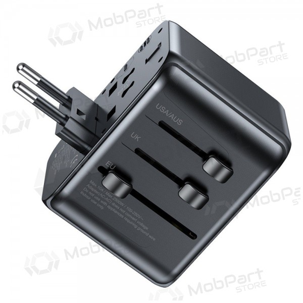 Univerzální kelioninis nabíječka Awei C-39 GaN 35W 2xUSB-A/3xUSB-C černá