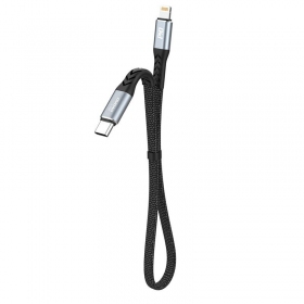 Lightning kabel Dudao L10P USB-C na Lightning 0.23 m 20 W černý