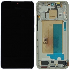Displej Xiaomi Poco F7 5G (stříbrný) (s rámečkem) (originální)
