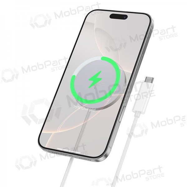 Bezdrátová nabíječka Hoco CW63 15 W Qi2 bílá
