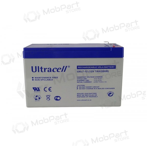 Akumulátor Ultracell UXL7-12 (7Ah, 12V, F1, VRLA, AGM)