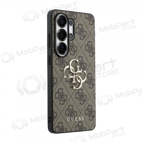 Obal na Samsung Galaxy S26 Ultra - Guess PU 4G Metal Logo (hnědý)