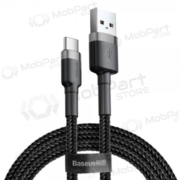 USB kabel Baseus Cafule USB-C 2,0m 2,0A (šedo-černý) CATKLF-CG1