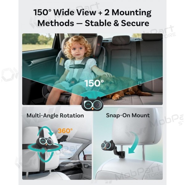 Bezdrátový CarPlay adaptér Ottocast Cabin Care CA520-T s funkcí mobilní chůvy černý
