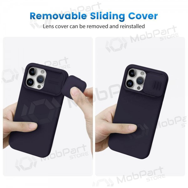 Obal Apple iPhone 14 „Nillkin Silicone“ (tmavě fialový)