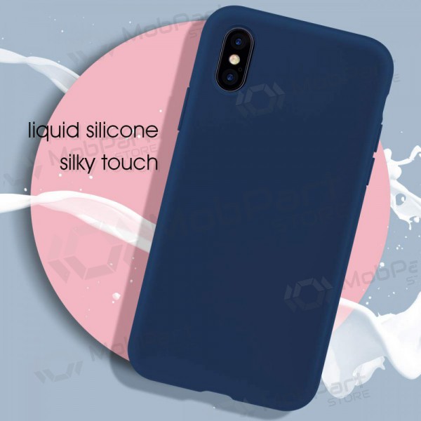 Obal Apple iPhone 13 Pro Max - Liquid Silicone 1.5mm (tmavě modrý)