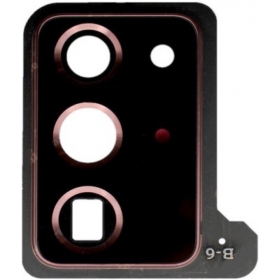 Samsung N985 / N986 Galaxy Note 20 Ultra sklo kamery (bronzinis) (s rámem)