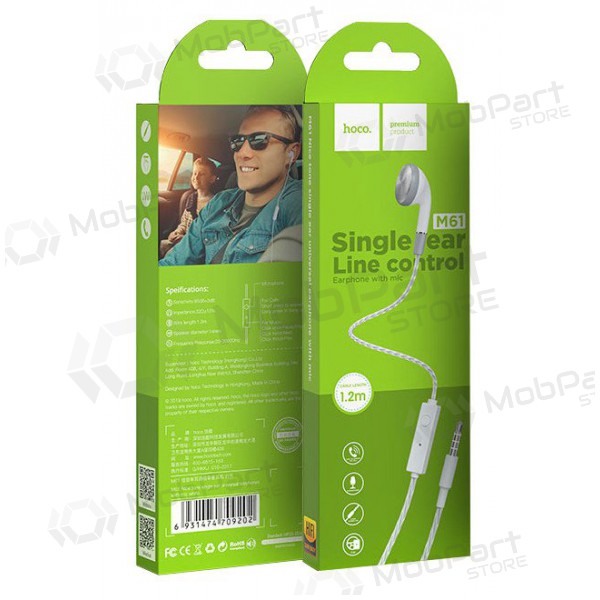 Handsfree Hoco M61 Mono 3,5mm (bílý)