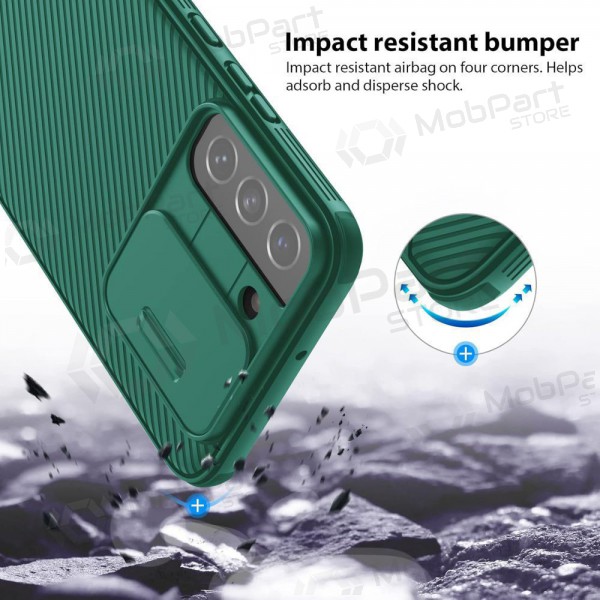 Samsung Galaxy S24 obal „Nillkin CamShield Pro“ (zelený)