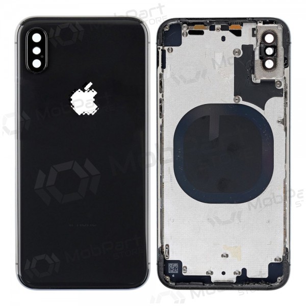Apple iPhone X zadní kryt baterie (Space Gray) (použitý grade C, originál)