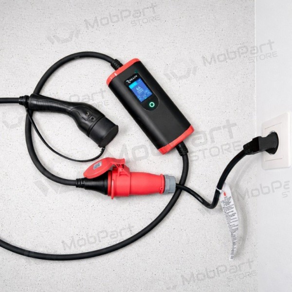 Adaptér Reach CEE 16A 400 V na 220 V Schuko černý