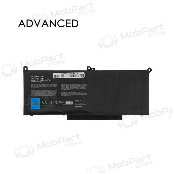 DELL F3YGT, 7200mAh baterie do notebooku, Advanced