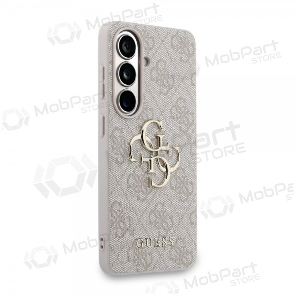 Samsung Galaxy S26 obal - Guess PU 4G Metal Logo (růžový)