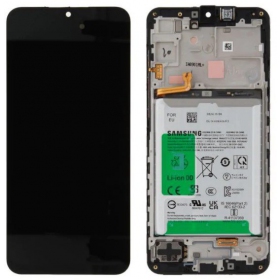 Samsung Galaxy A16 5G displej (černá) (s rámem a baterie) (originál)