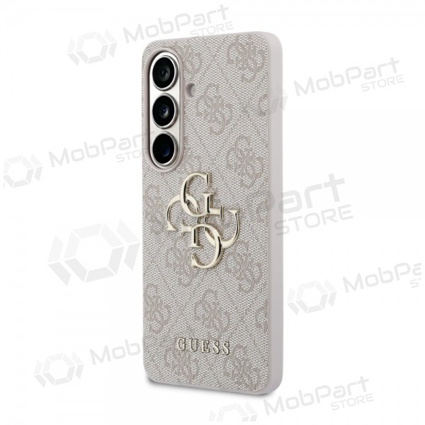 Samsung Galaxy S26 obal - Guess PU 4G Metal Logo (růžový)