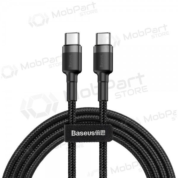 USB kabel Baseus Cafule PD60W Type-C 2.0m šedá-černá CATKLF-HG1