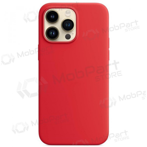 Obal Apple iPhone 16 Pro - Mag Silicone Case (červený)