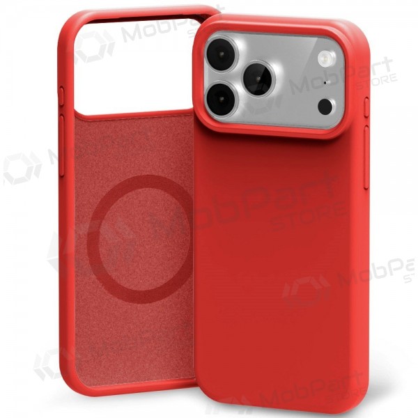 Apple iPhone 17 Pro, 18 Pro obal Mercury - Pure Magsafe Silicon Case (červený)