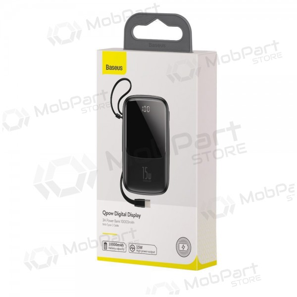Externí baterie Power Bank Baseus Q Pow With Type-C Cable 10000mAh černá PPQD-A01