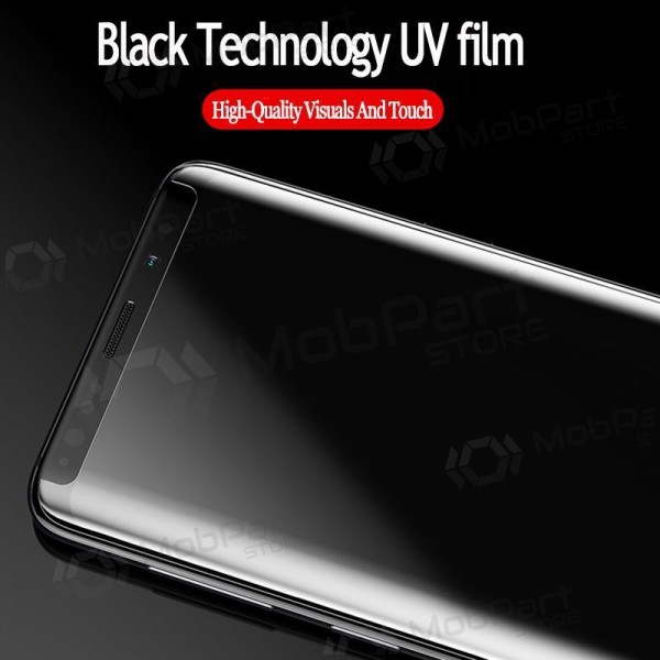 LCD apsauginis stikliukas Nano Optics 5D UV Glue Samsung S928 S24 Ultra lenktas průhledný