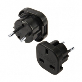 Adaptér UK na EUR černý