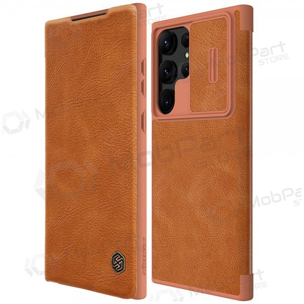 Obal Samsung Galaxy S23 FE „Nillkin Leather“ (hnědý)