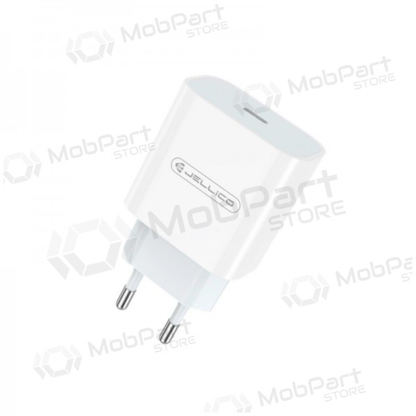 Nabíječka Jellico AK180 20W USB-C + USB-C to Lightning cable 1.0m bílý