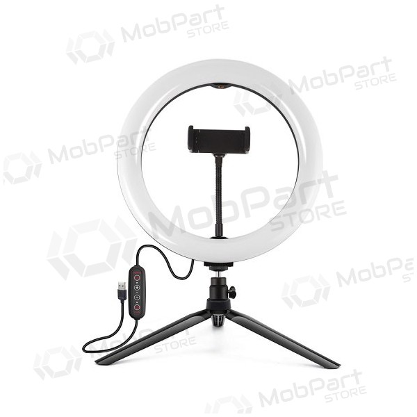 LED kruhová lampa 26cm, se stativem 8.3cm, USB
