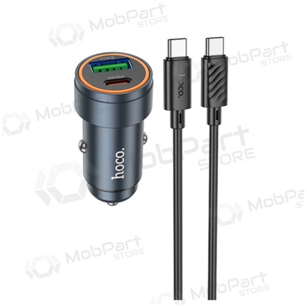 Nabíječka do auta Hoco Z57A 30 W USB-C + USB-A s kabelem USB-C 1 m
