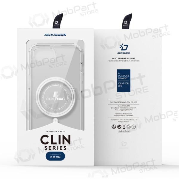 Obal Apple iPhone 16e, 17e - Dux Ducis Clin Magsafe (průhledný)