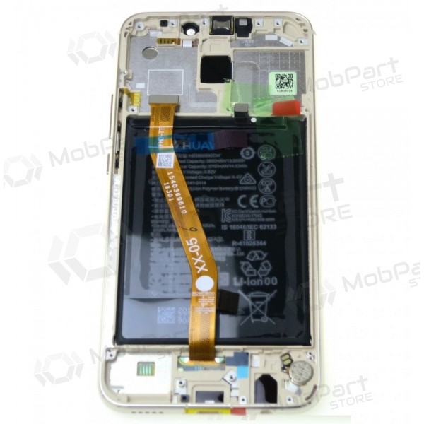 Huawei Mate 20 Lite displej (zlatý) (s rámem a baterie) (service pack) (originál)