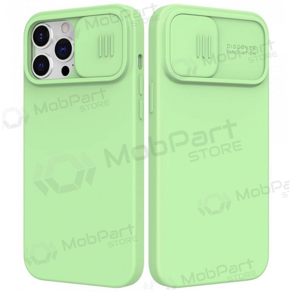 Obal Apple iPhone 14 „Nillkin Silicone“ (světle zelený)