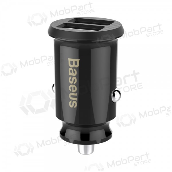 Nabíječka automobilinis Baseus Grain (3.1A) x 2 USB CCALL-ML01 (černá)