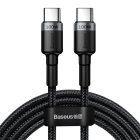 USB-C kabel Baseus Cafule CATKLF-ALG1 USB-C na USB-C 2 m 100 W černý